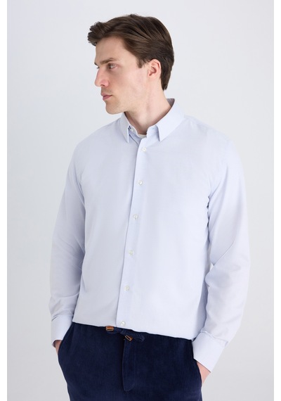 D'S Damat Ds Damat Slim Fit Gri Armürlü Gömlek 5hf02ta08280m Çok Renkli