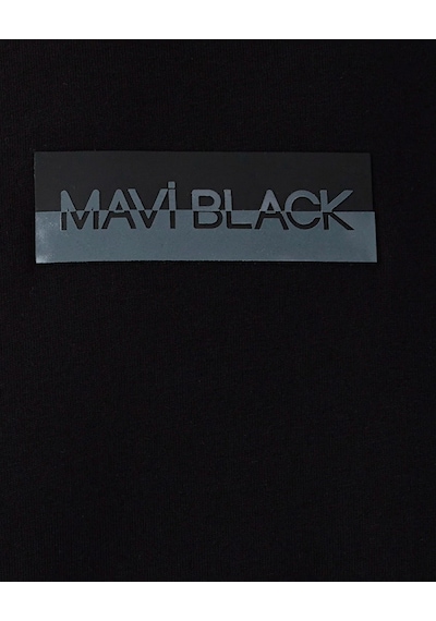 Mavi M0613539-900 Mavi Black Baskılı T-shirt Erkek Tişort siyah