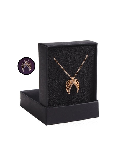 Kişiye Özel Kırmızı Renk Maça Model Cüzdan & Kanatlar Kolye Set Çok Renkli