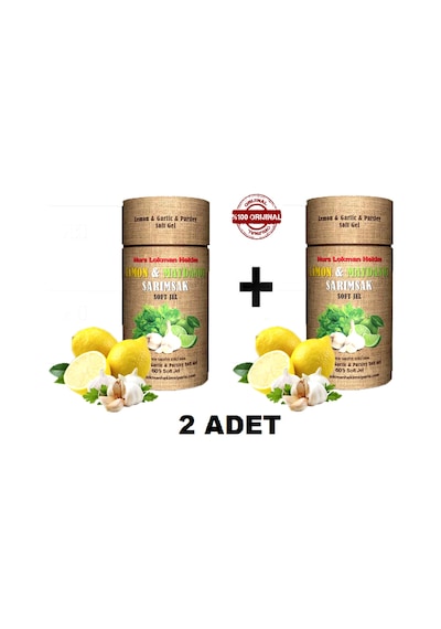 Nurs Limon & Maydanoz & Sarımsak Kürü Soft Jel 2 x 60 Kapsül