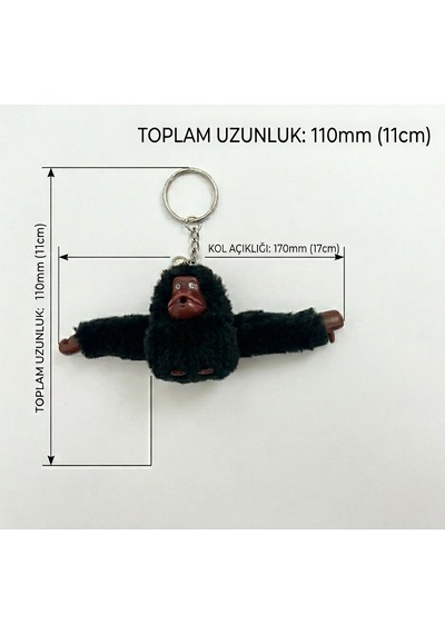 Peluş Maymun Anahtarlık & Çanta Aksesuarı