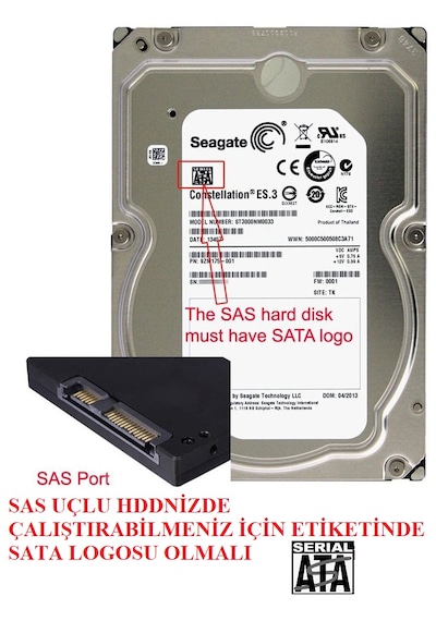 4473 Sff-8482 Sas To Sata Çevirici Dönüştürücü Adaptör Raid Hdd