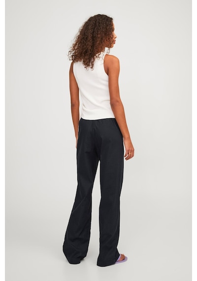 Jack & Jones Jjxx Jxpoppy Lınen Hw Pant Pnt Siyah Kadın Pantolon 000000000101961816 Siyah