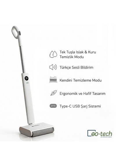 Eo-tech DW200 Kablosuz Şarjlı Mop