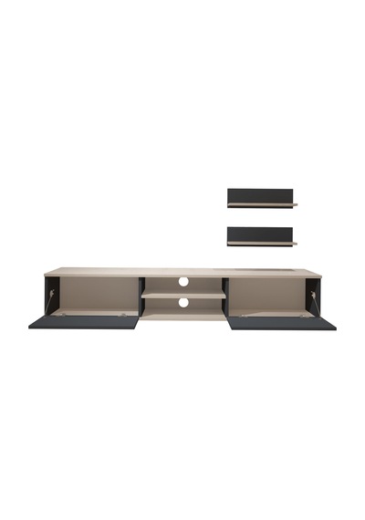 Decoraktiv Eko 4 Mdf Dvd Tv Ünitesi Tv Sehpası Beyaz - Antrasit