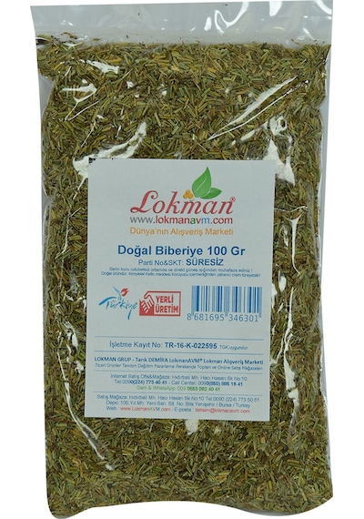 Lokman Avm Biberiye Doğal 100 G