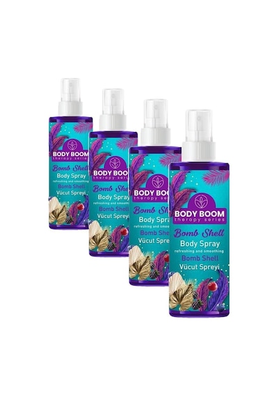 Body Boom Bomb Shell Vücut Spreyi 100 Ml 4 Paketi