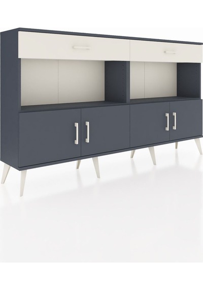 Arges Konsol 2 Raflı 2 Çekmeceli 4 Kapaklı 176x30x99 Antrasit-ant Antrasit-antrasit/aytaşı Arges Konsol 2 Raflı 2 Çekmeceli 4 Kapaklı 176x30x99 Antrasit-ant Antrasit-antrasit/aytaşı