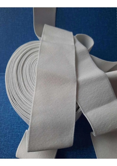 5 Cm Beyaz Bel,paça Ve Don Lastiği 1 Paket 10 Metre