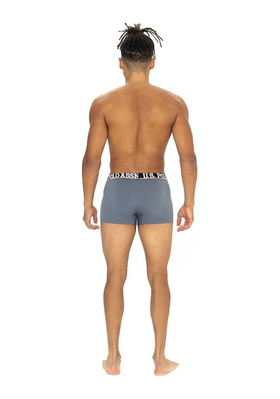 U.S. Polo Assn. U.s Polo Assn. 80533 Erkek Pamuklu 3'lü Boxer-bordo&siyah&antrasitmelanj Siyah