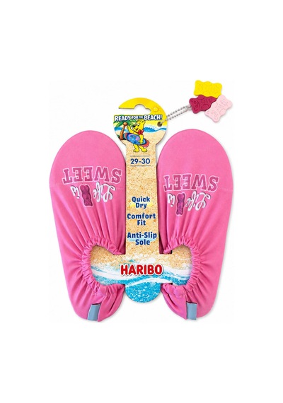 Haribo Lisanslı Yazı Baskılı Kız Çocuk Deniz Ayakkabısı Fuşya