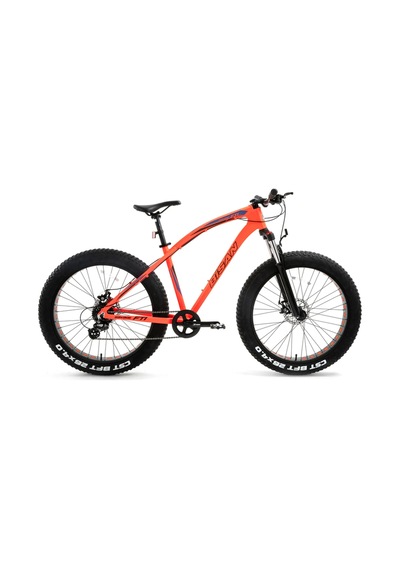 Bisan Savage Ft1 Deore 10 Vites Md Fren 26 Jant Fat Bike Bisikleti Neon Turuncu Mavi 46 Kadro Çok Renkli