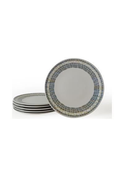 Keramika Professional Mosaica Pergamon Servis Tabağı 27 Cm 6 Adet 22825 Çok Renkli