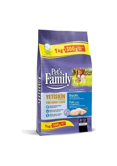 Yet. Kedi Mama Balıklı 1000+300gr 1 Adet