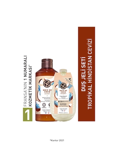 Yves Rocher Hindistan Cevizi Refill Yedek Duş Jeli Seti-9916709 600 Ml Diğer