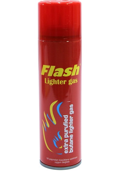Flash Çakmak Gazı 270 ML- Flash Lighter Gas Kırmızı Şişe