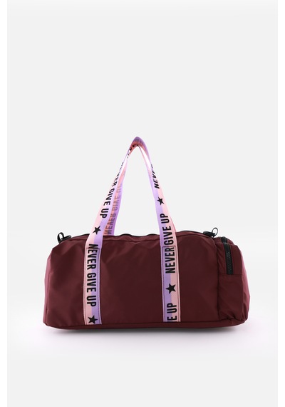 İcone Bag Çocuk Yıldız Logolu Spor Çanta, Çocuk Spor Çanta, Fermuarlı Detaylı Çocuk Spor Çanta Mürdüm