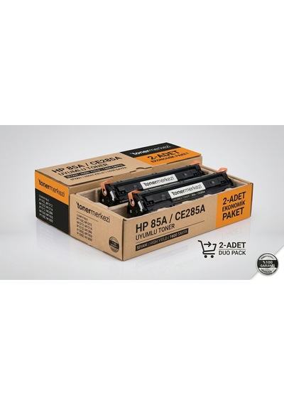 Hp Laserjet P1102 / P1102w / M1212 Uyumlu 85a Ce285a Uyumlu, Toner - 2'li Ekonomik Paket