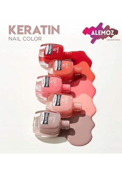 Keratin Nail Color No: 45 - Keratin İçerikli Güçlendirici Parlak Oje