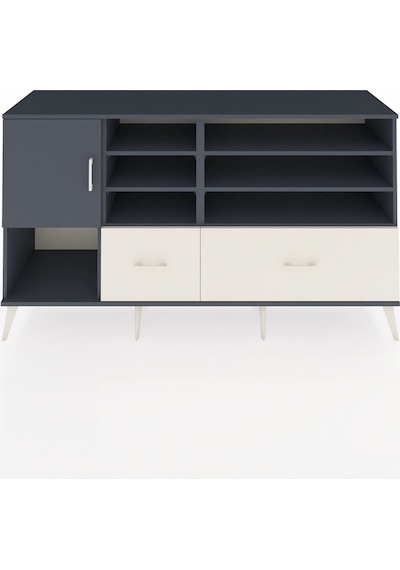 Hyperion Konsol 8 Raflı 2 Çekmeceli Tek Kapaklı 176x44x99 Antras Antrasit-antrasit/aytaşı Hyperion Konsol 8 Raflı 2 Çekmeceli Tek Kapaklı 176x44x99 Antras Antrasit-antrasit/aytaşı