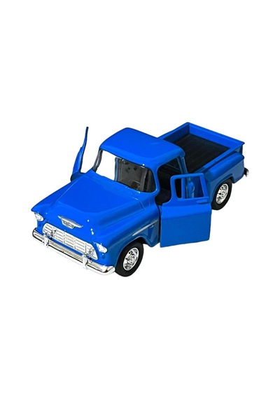 Chevrolet Stepside Mavi Pikap Oyuncak Lisanslı Diecast Metal Çek Bırak Araba