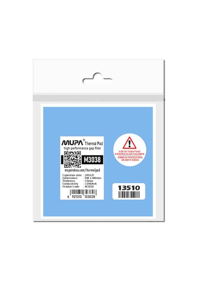 Mupa Termal Ped / Thermal Pad 1.0Mm 3.0W/Mk 10X10Cm M3038