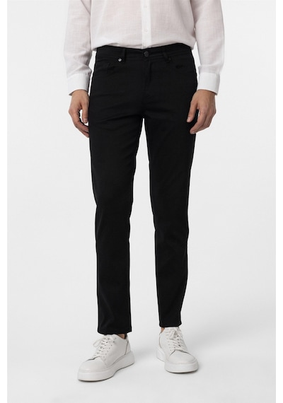 Süvari Siyah Slim Fit 5 Cep Kalıp Armürlü Kanvas Pantolon-35421 Siyah Süvari Siyah Slim Fit 5 Cep Kalıp Armürlü Kanvas Pantolon-35421 Siyah