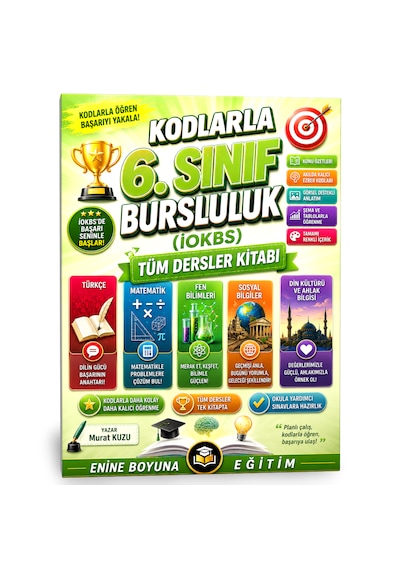 Kodlarla 6. Sınıf Bursluluk İokbs Tüm Dersler Kitabı