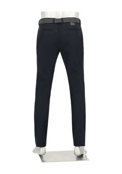 Alberto Mens Ian Tech Print Slim Fit Erkek Pantolon Black-999