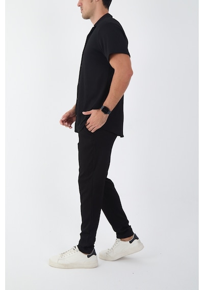 Mcz Siyah Renk Slim Fit Erkek Pantolon - Gömlek Alt Üst Takım