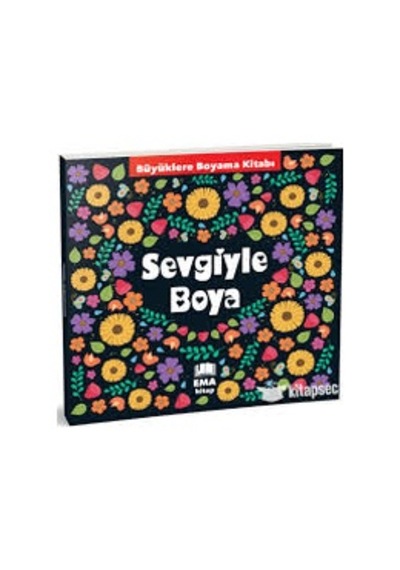 Büyükler İçin Boyama Kitap Sevgiyle Boya