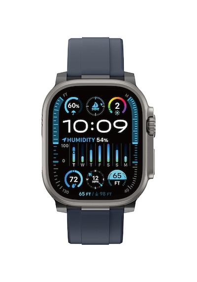 Apple Uyumlu Watch  Seri 10-11 46mm Kordon 2/3/4/5/6/se/7/8/9 44-45-49mm Kordon Titan Chrono Magnetik Silikon Kordon