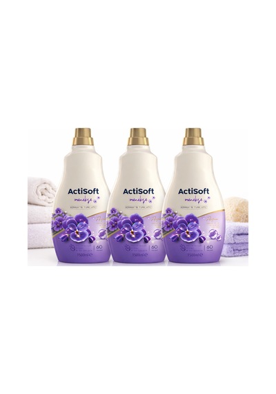 Menekşe Konsantre Çamaşır Yumuşatıcısı 1500 Ml X 3 Adet 180 Yıkama 3'lü Set