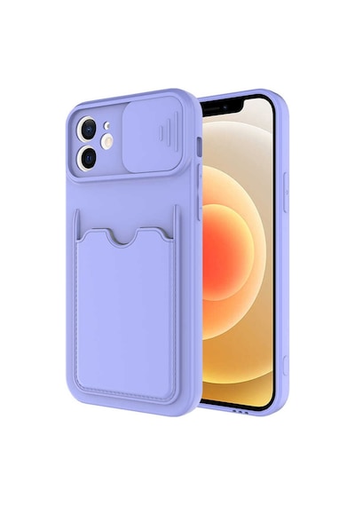 Apple Uyumlu iPhone 12 Kılıf Zore Kartix Kartlık Bölmeli Kılıf