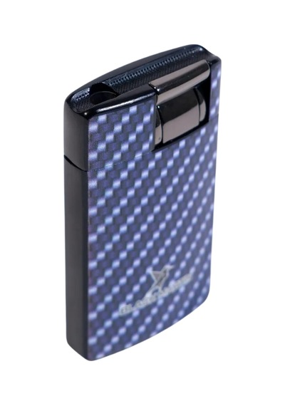 Black Martin Tek Torch Pürmüz Karbon Desenli Mavi Puro Çakmağı - Tr9283