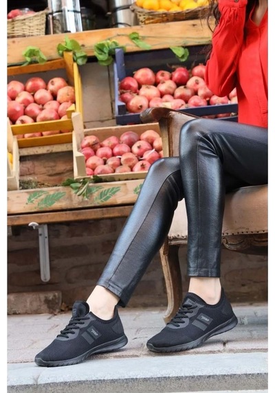 Jump 24853 Siyah Siyah Comfort Casual Anatomik Spor Ayakkabı 001