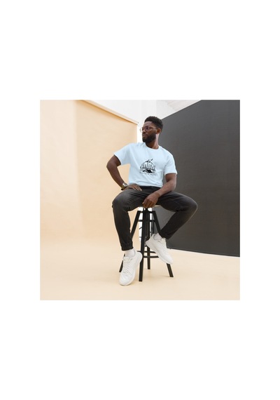 Wildstyle Wander More Gezgin Dağ Kamp Çadır Doğa Baskılı Unisex Pamuklu Tişört Bebek Mavisi