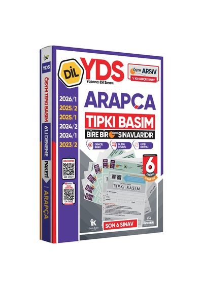 2026 YDS Fransızca ÖSYM Tıpkı Basım Çıkmış Soru Deneme Paketi Dijital Çözümlü 6lı Fasikül SETİ