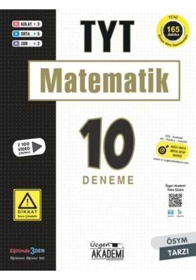 TYT Matematik 10'lu Deneme -  Üçgen Akademi