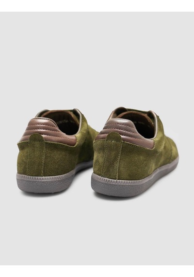 %100 Hakiki Süet Deri Haki Kadın Sneaker Haki