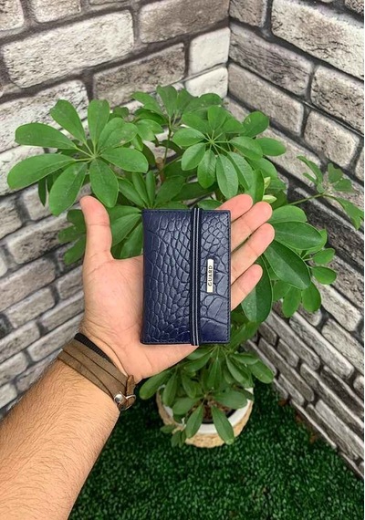 Guard Lacivert Croco Desenli Lastikli Spor Kartlık - Grd2403xw22327 Lacivert