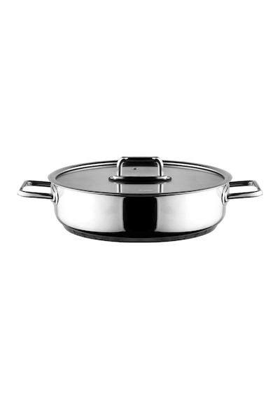 Aryıldız Colombus Metal Kulp Cam Kapak Basık Tencere - 24 Cm