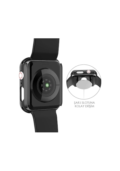 Microsonic Apple Uyumlu  Watch 6 44Mm Kılıf Matte Slim Kırmızı