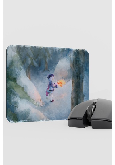 Qiqi Genshin Impact Anime Gacha V3 - 22x18 Gaming Mouse Pad Fare Altlığı