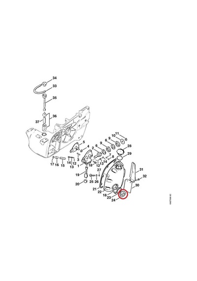 Stihl 1106-351-2200 Yağ Diyagram Penceresi - Stihl 070. 090