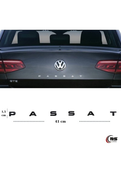 Volkswagen Passat Bagaj Arması Passat Yeni Nesil Yazı Gümüş Renk - Passat Bagaj Yazısı