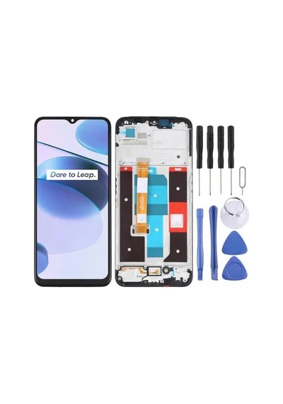 Çelik Pro Realme Uyumlu Rmx3511 C35 Ekran Lcd Uyumlu Dokunmatik Full Çıtalı