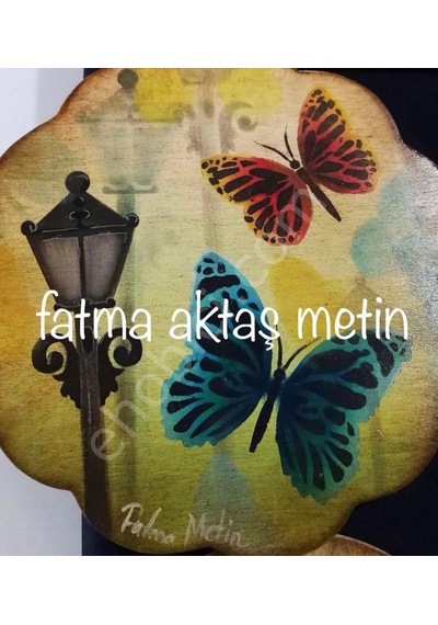 Fatma Metin Serisi - Boyutlu Stencil 032 20X20 Cm