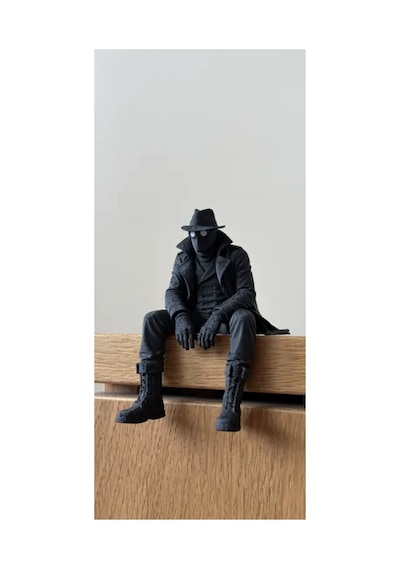 Spider Man Noir Oturan Figür 10 Cm