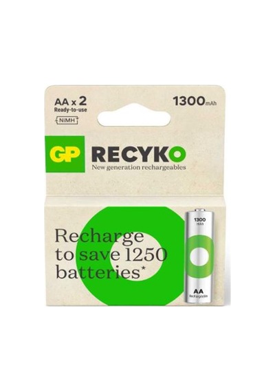 Gp Aa 1300 Mah Şarjlı Kalem Pil 2'li Paket Gp130aahcemtr-2gb